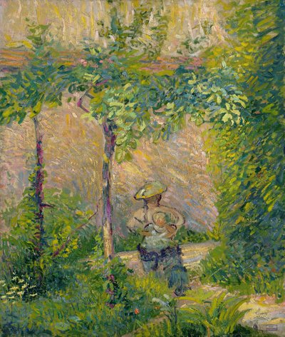 Femme dans le Jardin - Hippolyte Petitjean